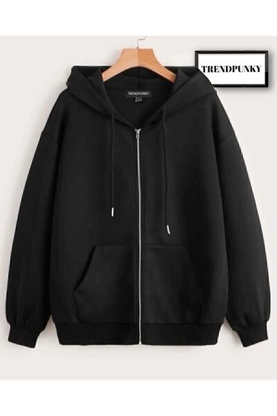 WNWGKN TRENDPUNKY Zippered Sweet Cardigan