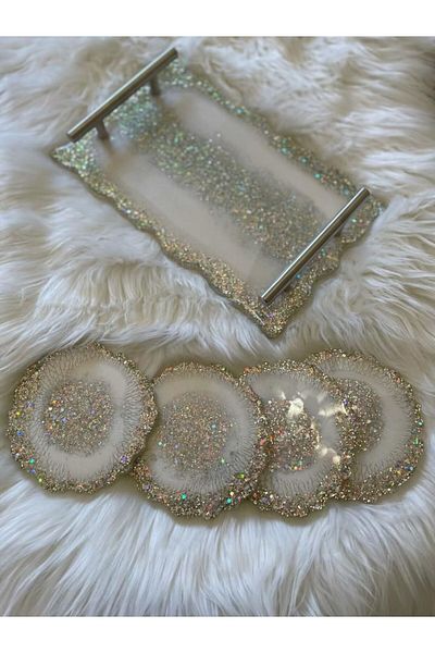 Home Epoxy Tray Handmade Epoxy Tray Resin Tray Decorative Tray Gift Epoxy Product