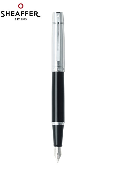 Sheaffer 9314-0 300 Serisi Krom Parlak Siyah Dolma Kalem