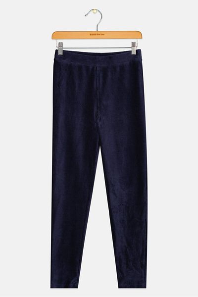 GAP بنطلون مخملي سهل الارتداء للبنات، أزرق داكن