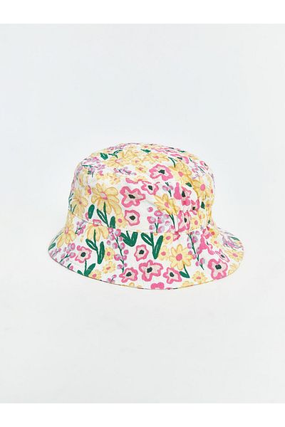 LC Waikiki LCW baby Flower Patterned Baby Girl Bucket Hat