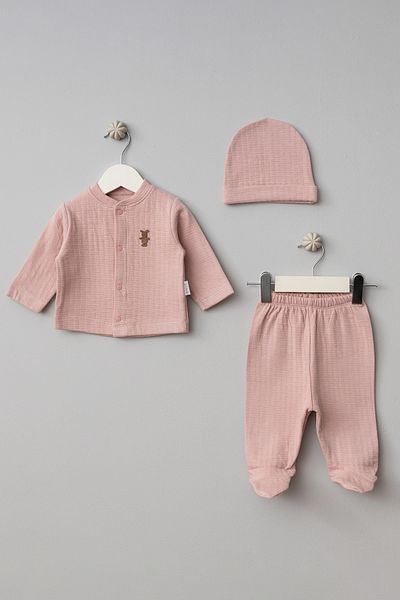 Bebitof Cute Figures Cotton 3 Piece Baby Set