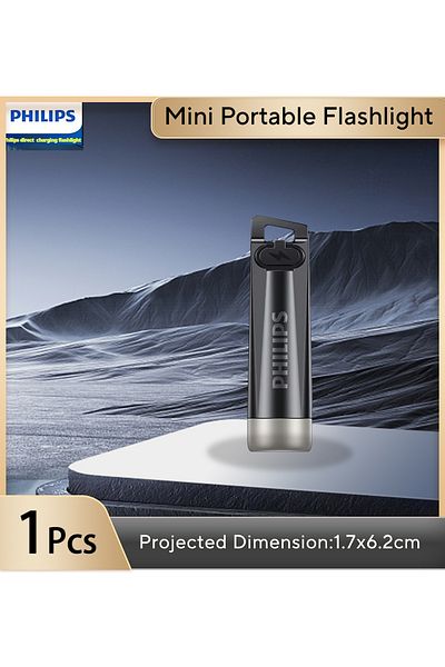 Philips 1 Pcs Newest Portable Flashlight Led Rechargeable Uv Light Mini Flashlights Camping Lamp