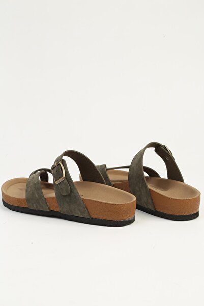 Pierre Cardin Khaki Women's Slippers Pc-7547