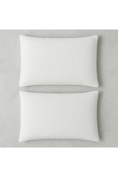 The Berb Soft Terry Fabric - Set of 2 Towel Textured Pillow Cases 50X70 Zippered