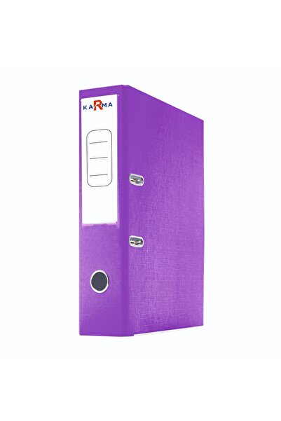 KarmaOfis Purple Color Wide Office Folder Ring Binder and Bag File Set 1