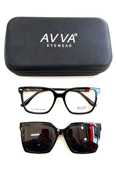 Avva 6585 C1 Polarized Clip-On Women's Sunglasses