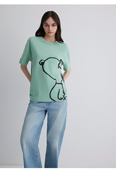 Mavi jeo cool з принтом, вільного крою жіноча футболка