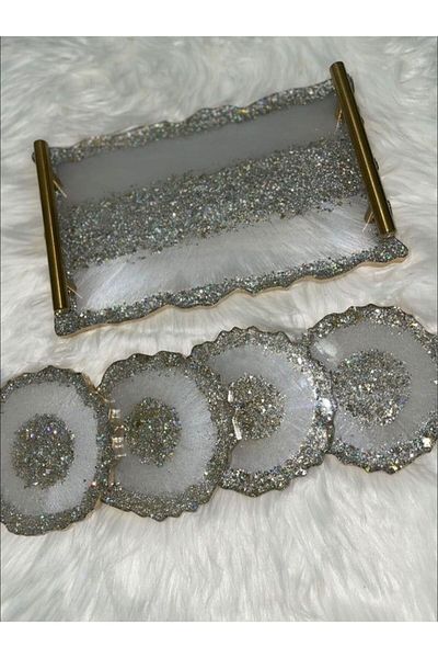 Home Epoxy Tray Handmade Epoxy Tray Resin Tray Decorative Tray Gift Epoxy Product