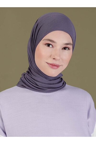 Ecardin Penye Eşarp - Mürdüm -