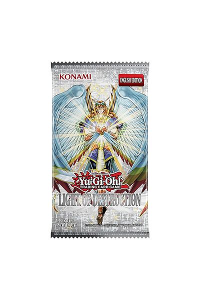 KONAMI مجموعة YGO TCG: Light of Destruction Unlimited Reprint Booster الفردية (مجموعة متنوعة من قطعة واحدة)