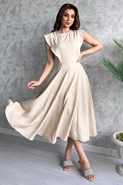 ARZFASHION ARZ FASHION- Taş Kadın Bisiklet Yaka Kiloş Elbise (ARA BEDENLERDE ...