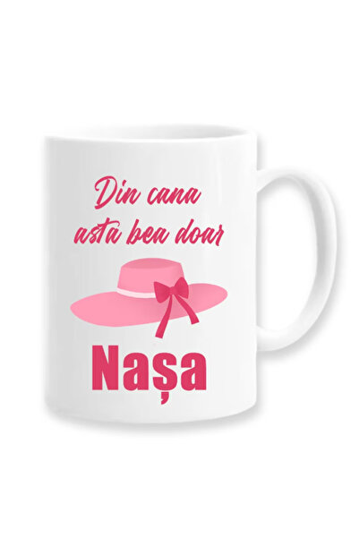 OEM Cană albă personalizată „Doar băuturi NASA din aceste căni”, Inovatix®. 3...