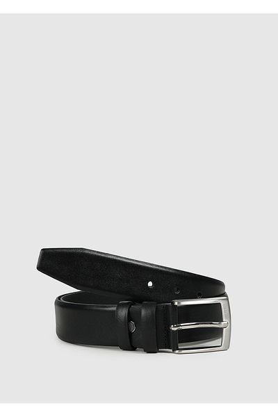 Provoq Provoq 014 Men's Black Leather Belt