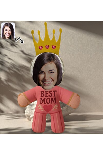 Bk Gift Kişiye Özel Best Mom Tasarımlı Kraliçe Bebek Yastık-1, Anneler Günü H...