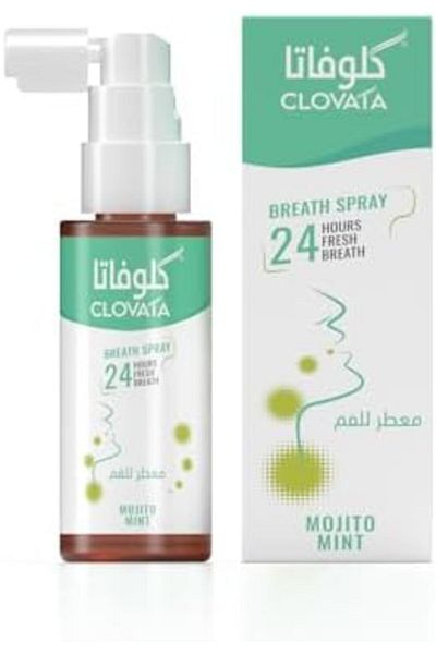 clovata بخاخ معطر للفم بنكهة الموهيتو والنعناع من كلوفاتا ٥٠ مل