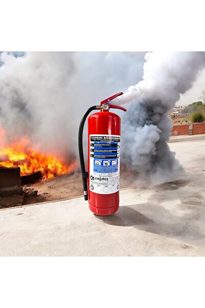ÇAĞDAŞ YANGIN 6 KG KURU TOZLU YANGIN TÜPÜ (ASKI APARATI DAHİL)