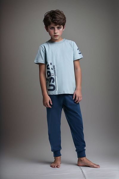U.S. Polo Assn. Boy's Cotton Pajamas Set Us01.Ll.01.P4.O004