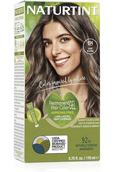 NATURTINT Permanent Hair Colour | For Long Lasting Grey Coverage | 6N-Dark Bl...