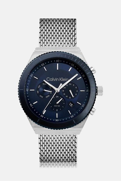 Calvin Klein Men 25200305 Chronograph Quartz Watches 44 Mm, Blue