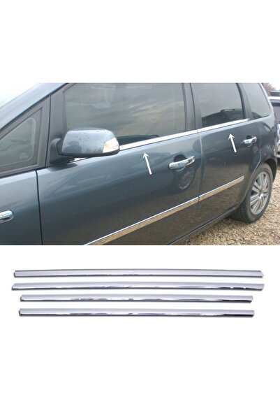 MYTUNİNG Ford C-max Krom Cam Çıtası 4 Prç. 2003-2010 Arası P.Çelik