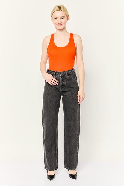 Esprit Women Loose Fit Wash No Stretch Jeans, Black