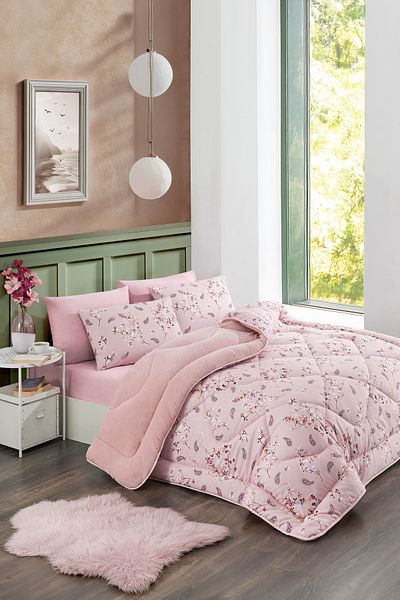 MARLA HOME Double Welsoft Quilt Sleeping Set |   Elastic Sheet |   Spring