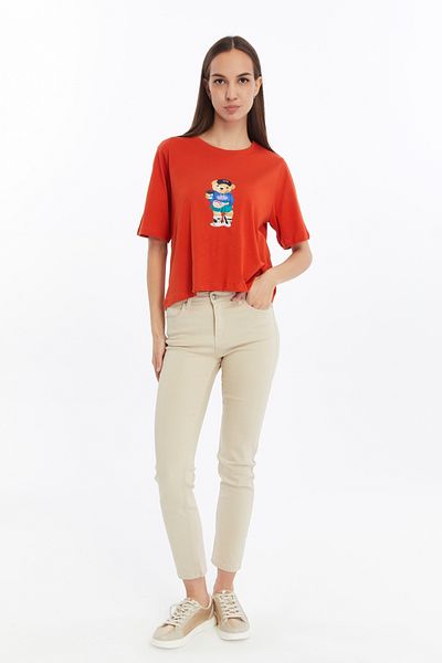 CNR TEKSTİL ΓΥΝΑΙΚΕΙΟ TSHIRT ΑΡΚΟΥΔΑ