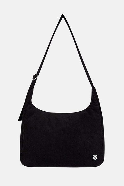 WWF Market Panda Velvet Bag - Black