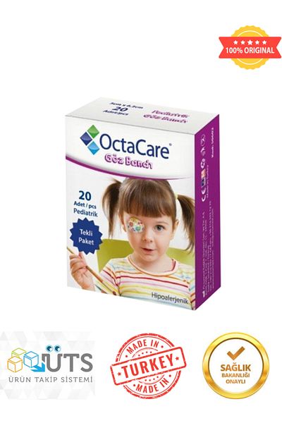 Octacare 5 cm X 6.2 cm 20 Pieces Pediatric Eye Patch