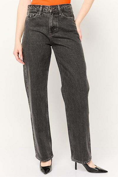 Esprit Women Loose Fit Wash No Stretch Jeans, Black
