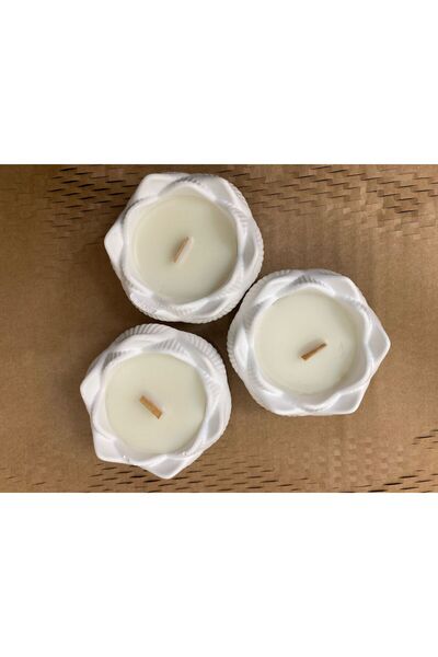 Lotus Çiçek Taş Tozu Dekoratif Set