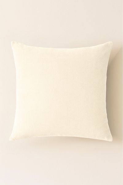 Luvora Home Luna Series Velvet Textured Throw Pillow Cover - Cream