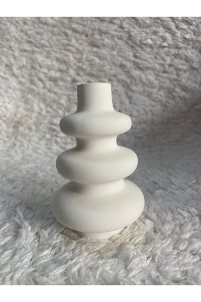 Olse Bombeli Bohem Tekli Vazo Dekorasyon Obje