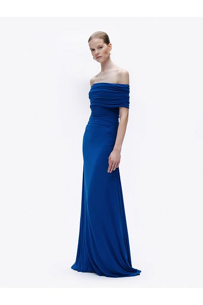 Nocturne Draped Maxi Dress