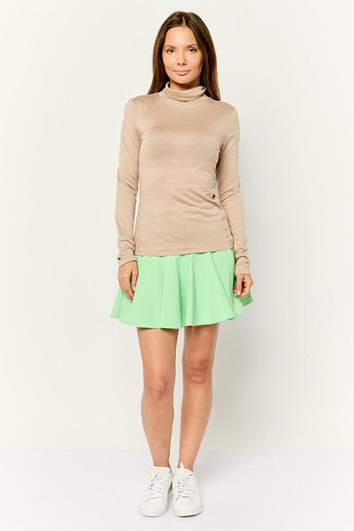 Esprit Women Turtle Neck Plain Blouse, Beige