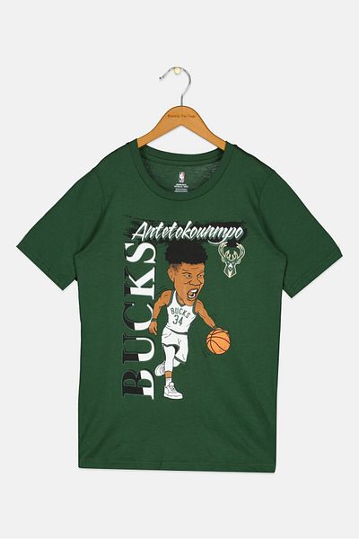 NBA Kids Boy Sportswear Fit Short Sleeves Basketball T-shirt, Green