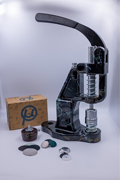 MİKRON TEP-2 ÖZEL RENK ÜRT! Tulumba el presi,Kapsöl düğme,kuş gözü,perçin,inci çakma makinesi-