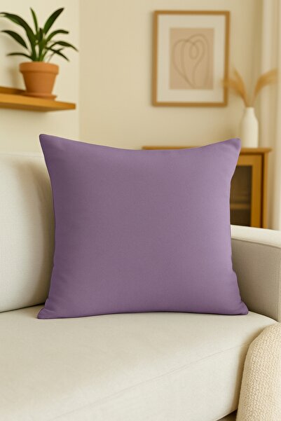 Luvora Home Husă de pernă texturată din catifea din seria Luna - Liliac