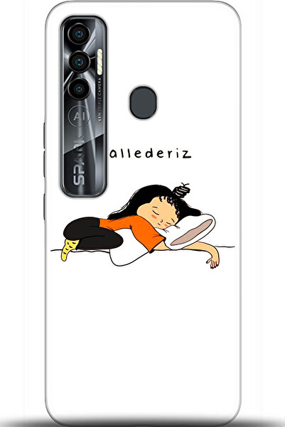 TECNO حافظة سبارك 7 برو مطبوعة بدقة HD - سلسلة Lovelies 5591