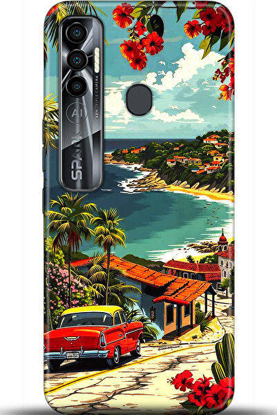 TECNO حافظة سبارك 7 برو مطبوعة بدقة عالية - سلسلة ماستر ميند 5560