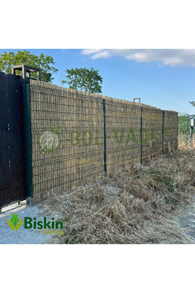 Bolvadi 200CM Yükseklik X 250CM Genişlik Doğal Bambu Kamış Hasır Çit Dekoratif Bahçe Balkon ve Duvar Çiti .