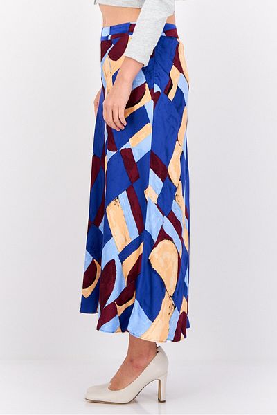 Esprit Women Allover Printed A-line Skirt, Multicolour