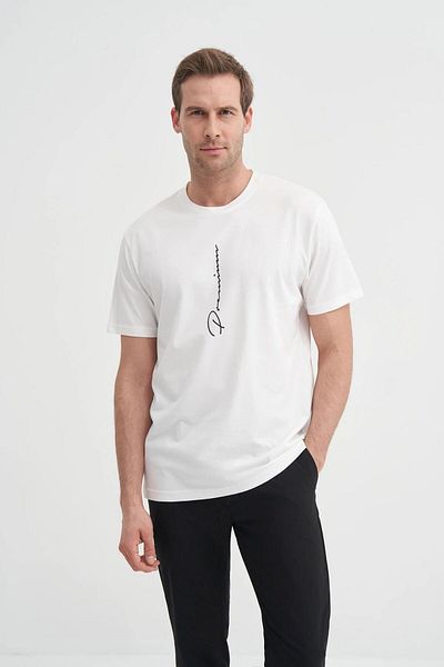 Cazador 4091 Ανδρικό T-Shirt με στάμπα με λαιμόκοψη