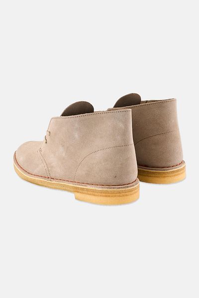 CLARKS Men Desert Lace Up Ankle Boots, Beige