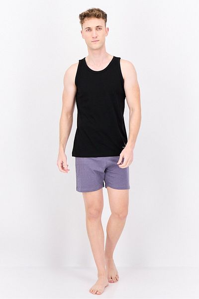 Sergio Tacchini Men 2 Pcs Brand Logo Tank, Black