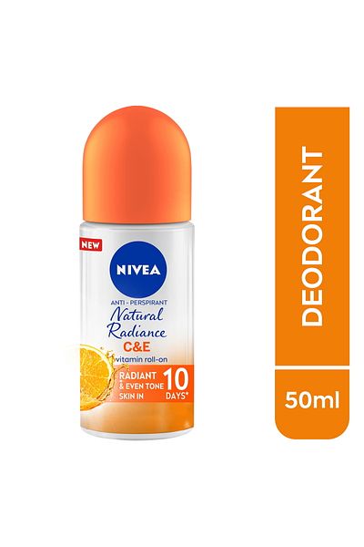 NIVEA Antiperspirant Roll-on for Women Natural Radiance Vitamin C&E 50 ml