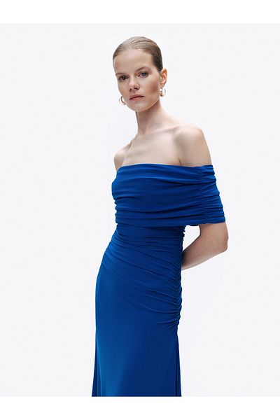 Nocturne Draped Maxi Dress