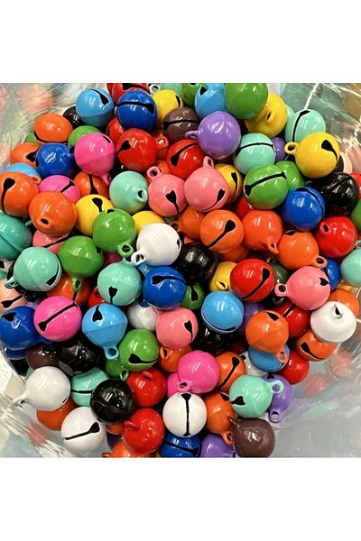 OZN AKSESUAR Fuchsia Color Handled Bell, Ring and Leash Bell 14 mm (20 Pieces)