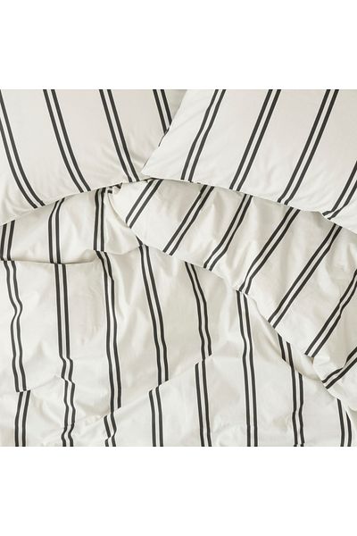 Bella Maison 100% Cotton Ranforce April Double Duvet Cover Set White (200X220 cm)